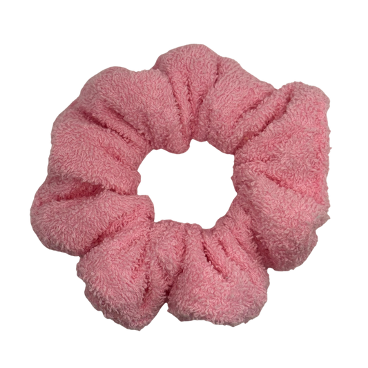Pink Towel Scrunchie