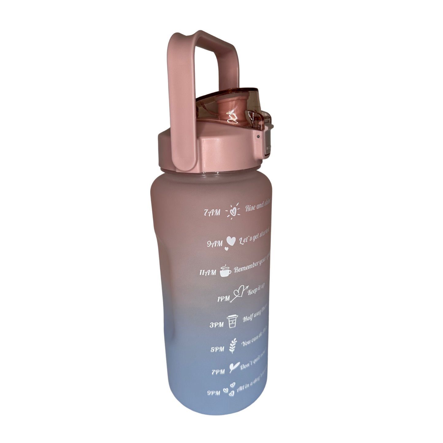 Pink Blue 2L Water Bottle