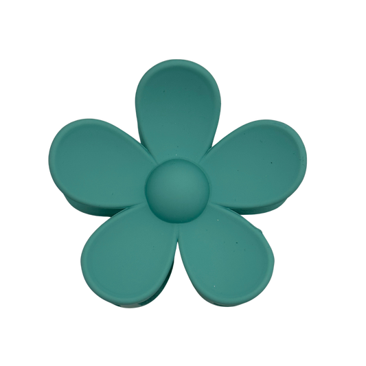 Aqua Flower Clip